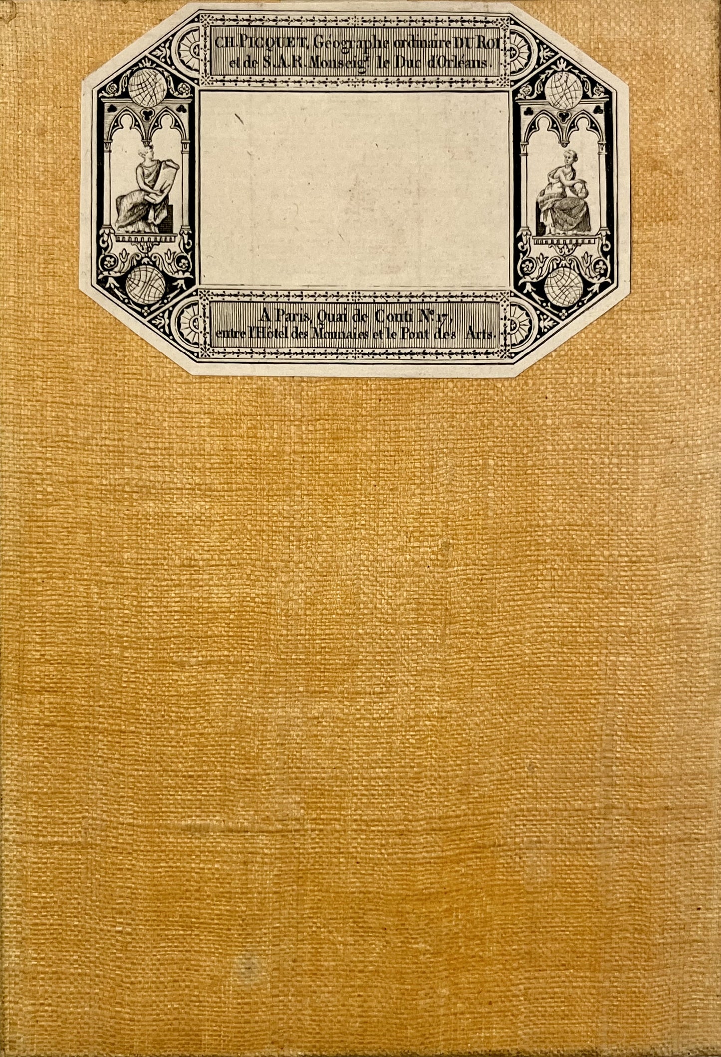 Carte entoilee ancienne Lys Belgique