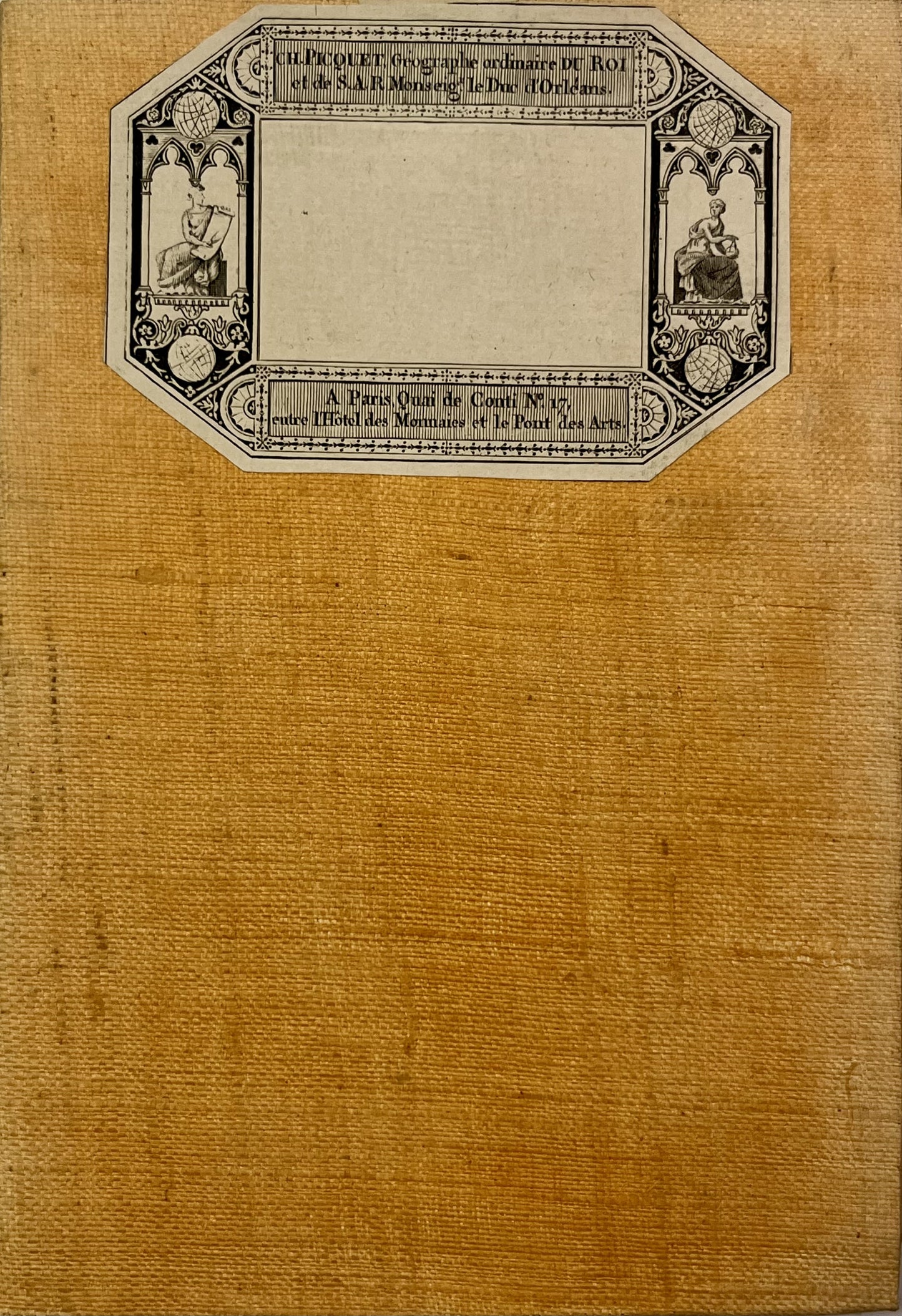 Carte entoilee ancienne Meuse Inferieure