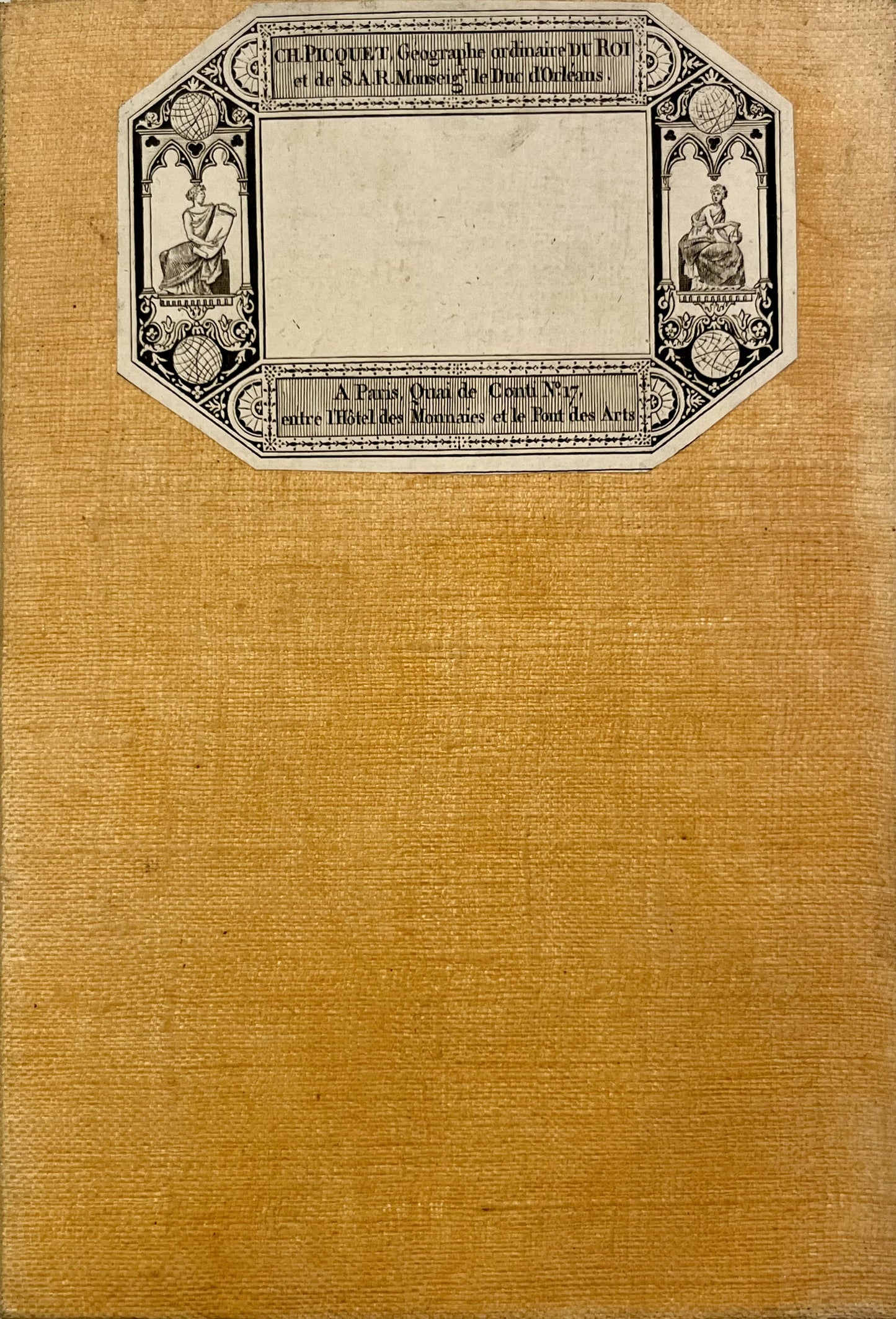 Carte entoilee ancienne Mont-Tonnerre