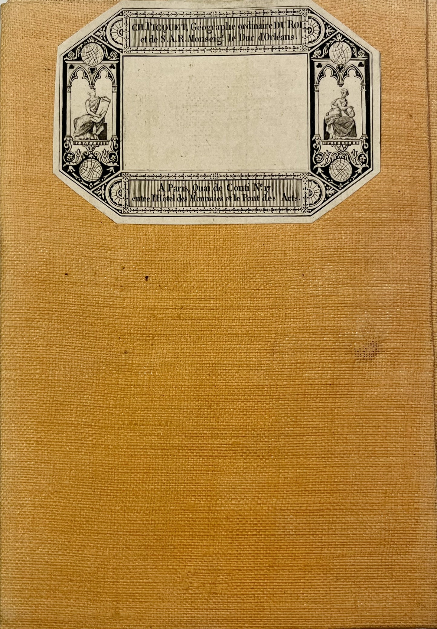 Carte entoilee ancienne Moselle