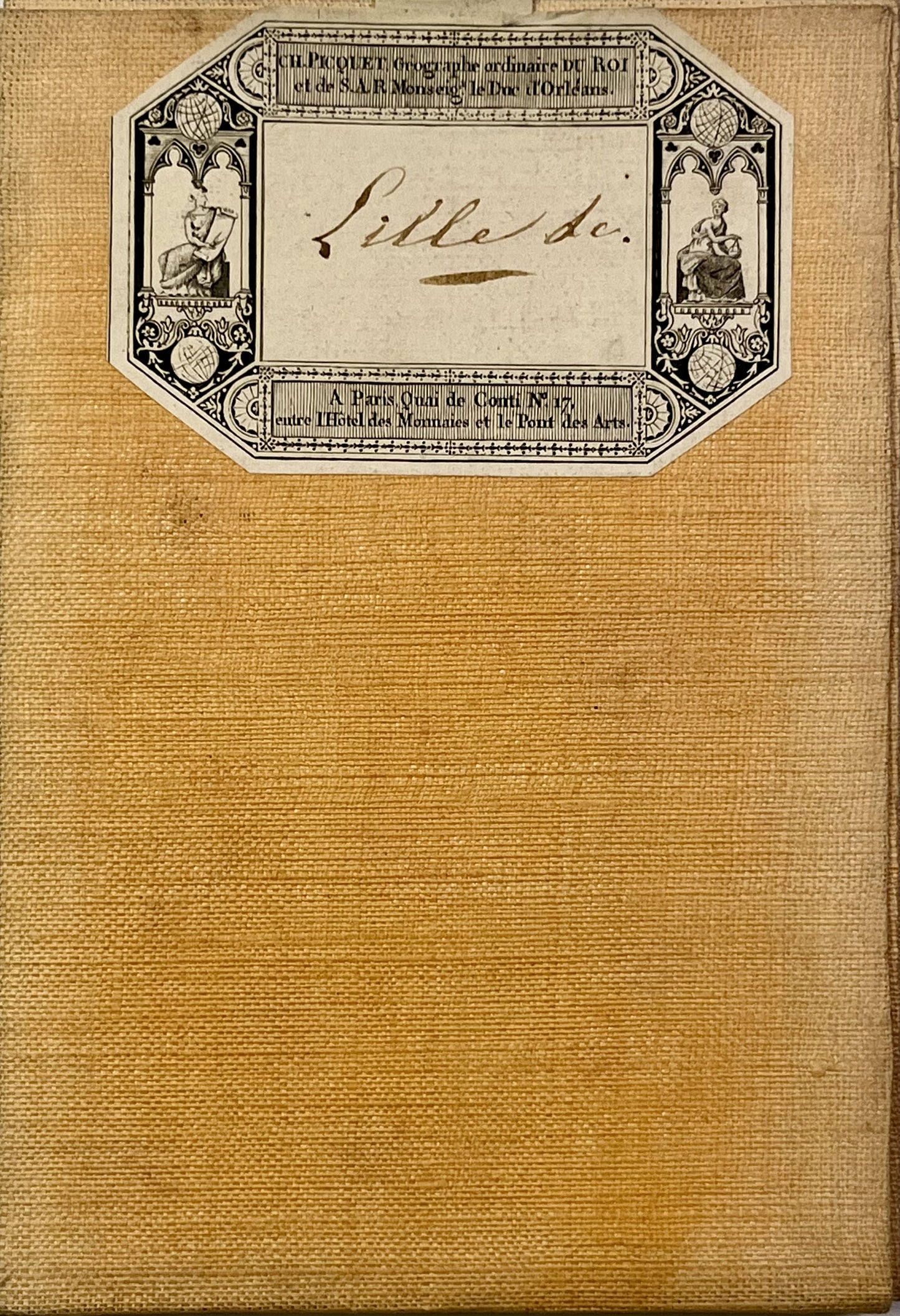 Carte entoilee ancienne Nord