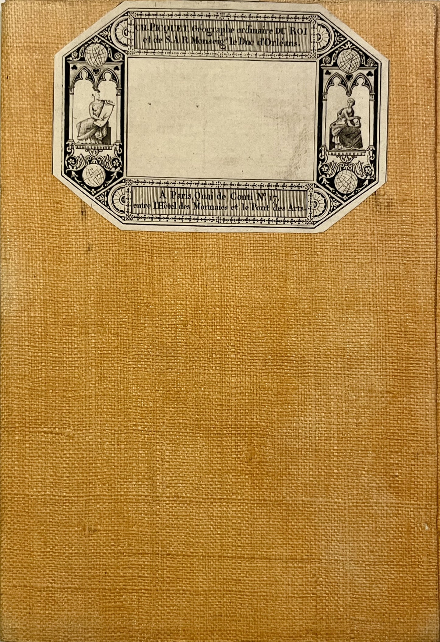 Carte entoilee ancienne Puy-de-Dome