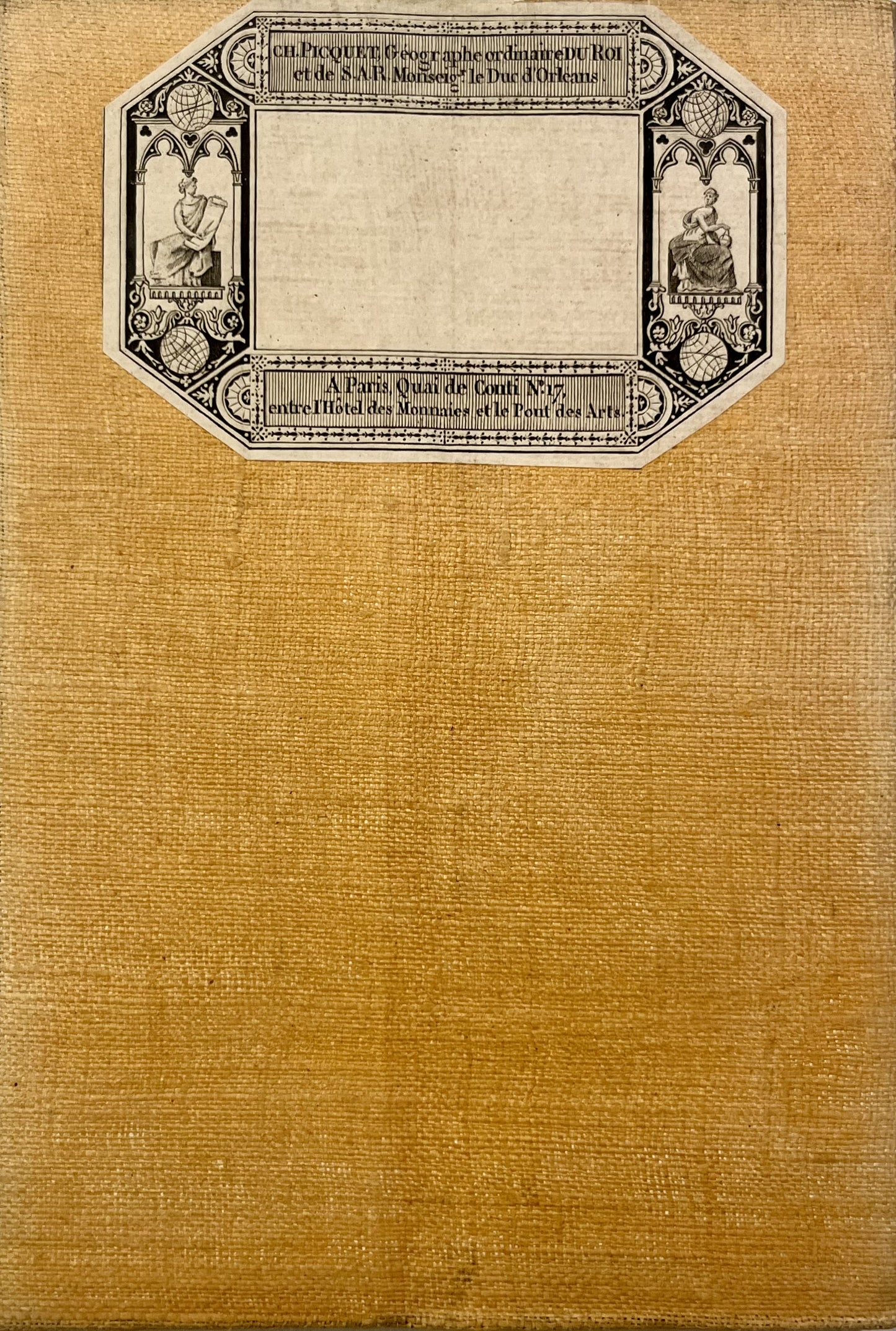 Carte entoilee ancienne Roer