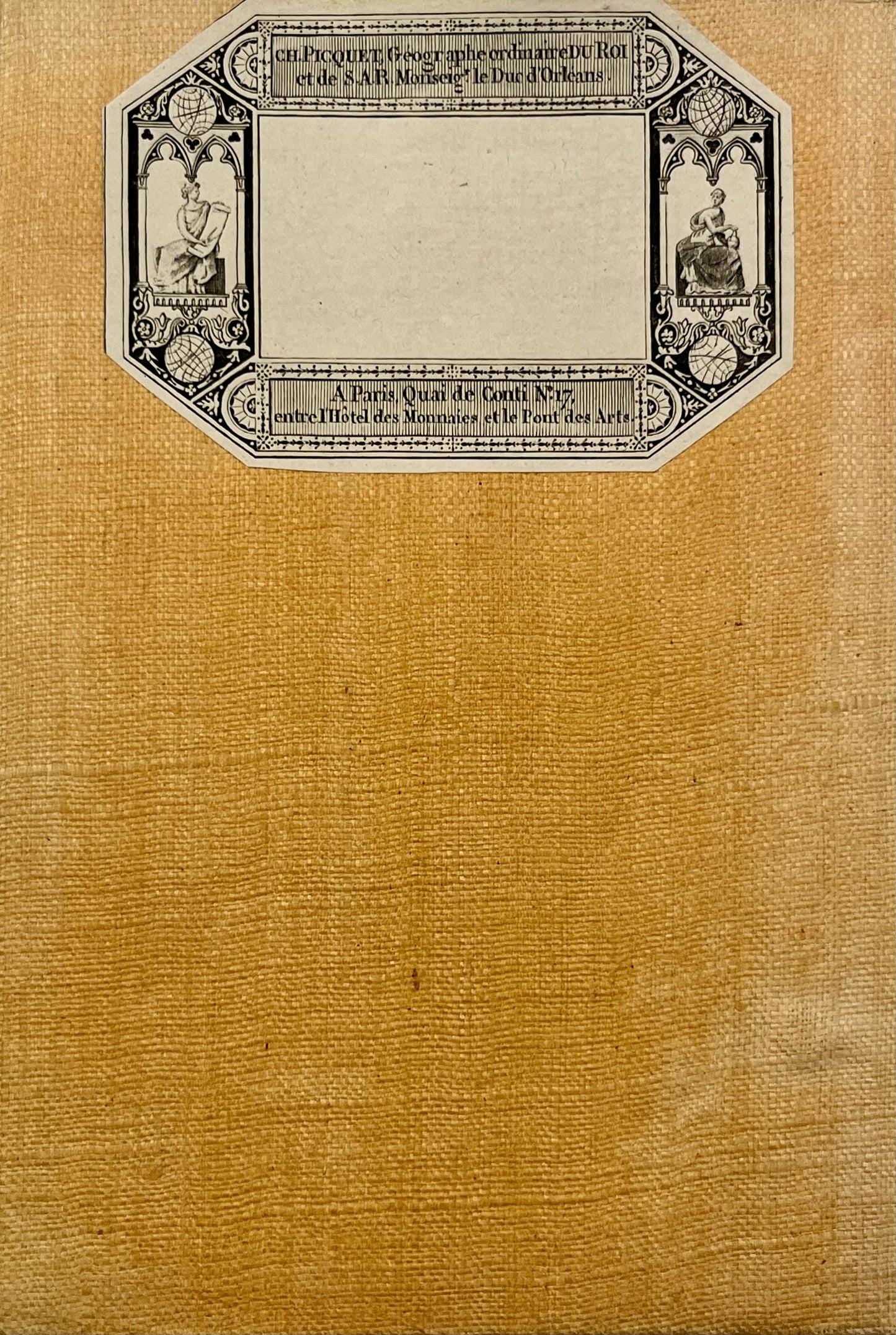 Carte entoilee ancienne Sambre-et-Meuse