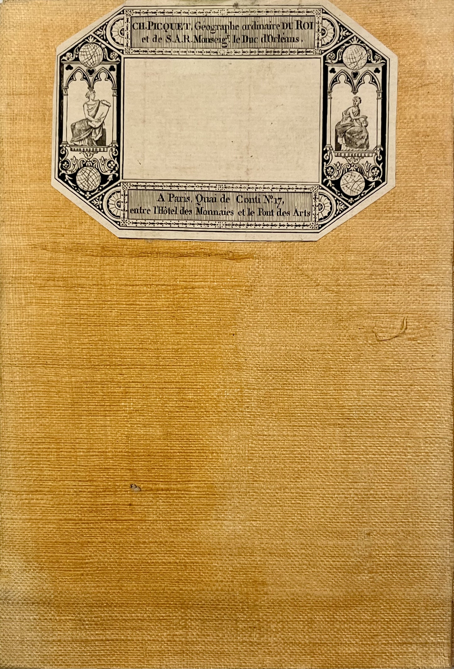 Carte entoilee ancienne Sesia