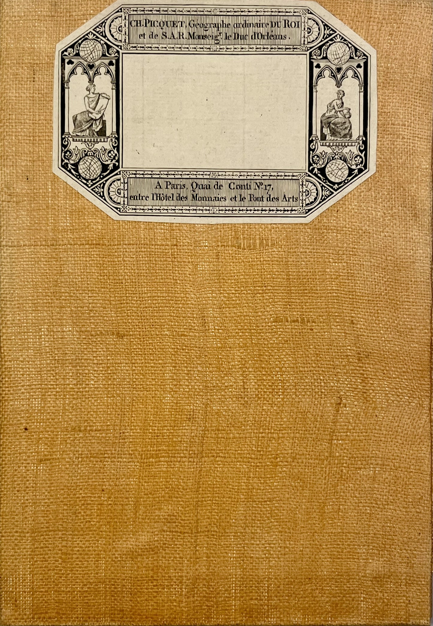 Carte entoilee ancienne Stura