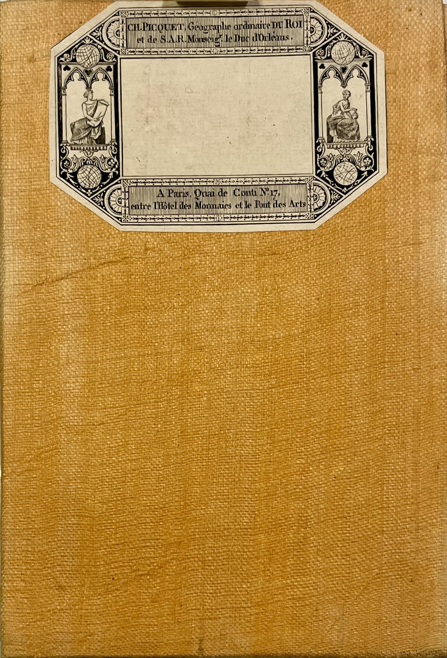 Carte entoilee ancienne Tarn