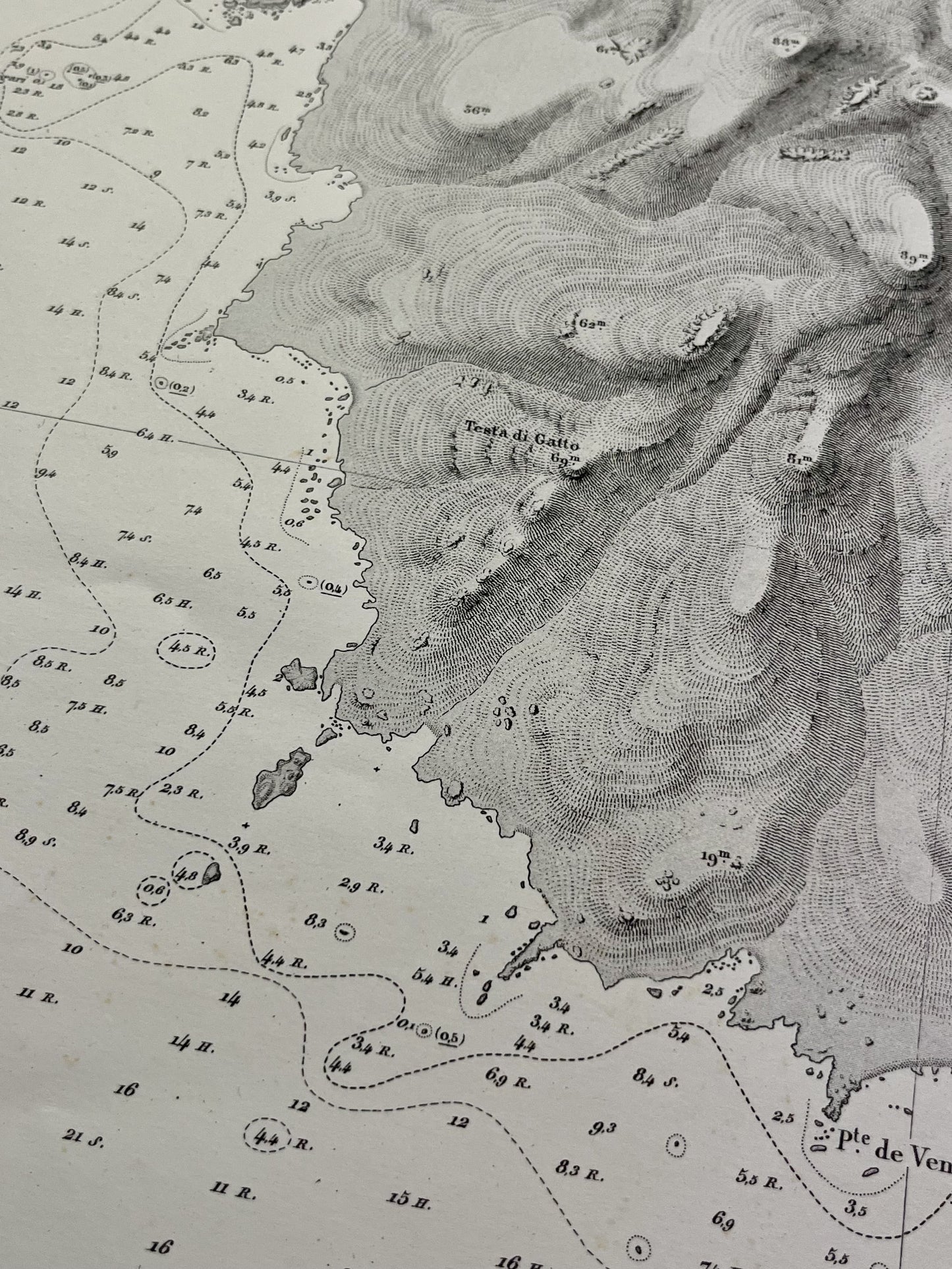 Carte geographique ancienne Baie Figari
