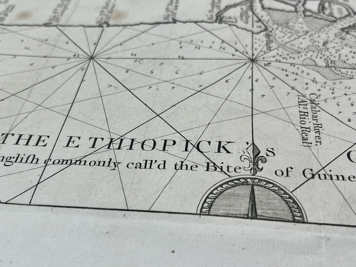 Carte geographique ancienne Nigeria Golfe de Guinee