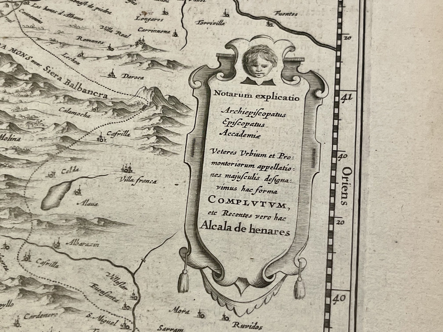 Carte geographique ancienne Royaume Castille