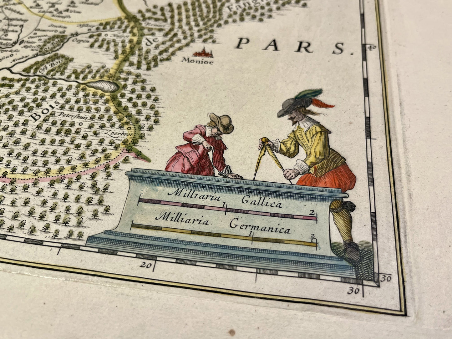 Carte geographique ancienne frontiere Belgique Allemagne