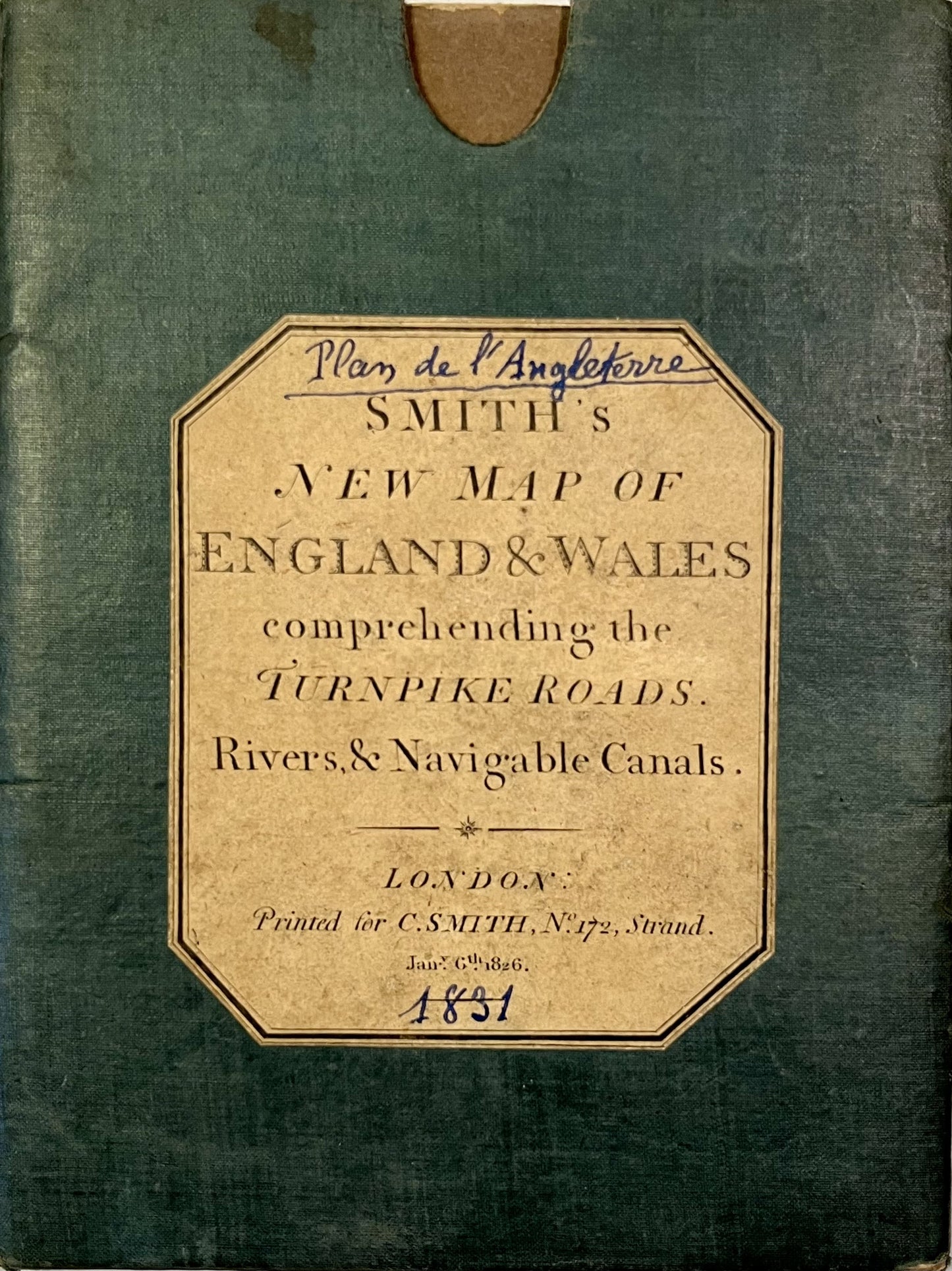 Carte geographique entoilee Angleterre Pays de Galles