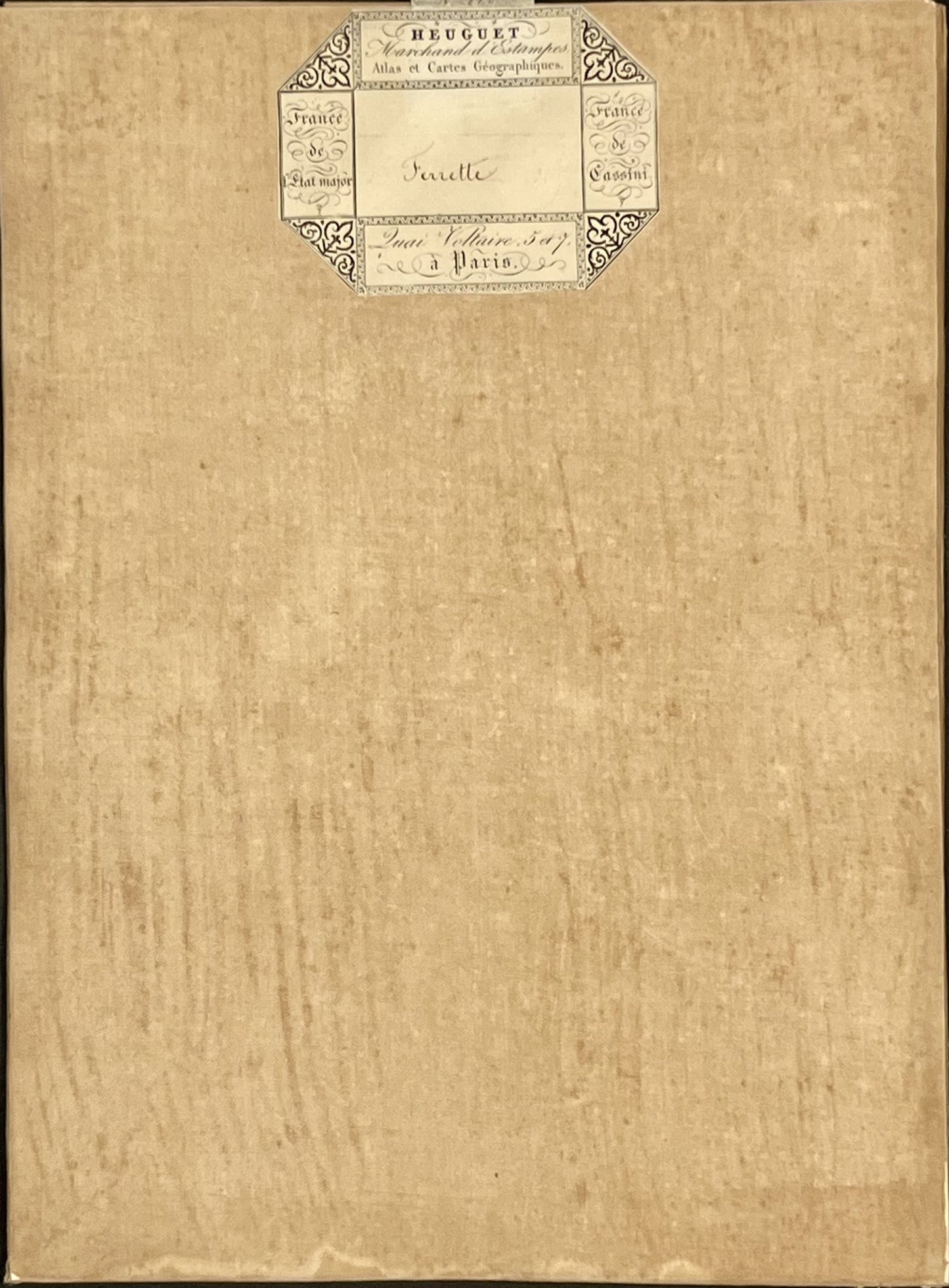 Carte geographique entoilee Ferrette