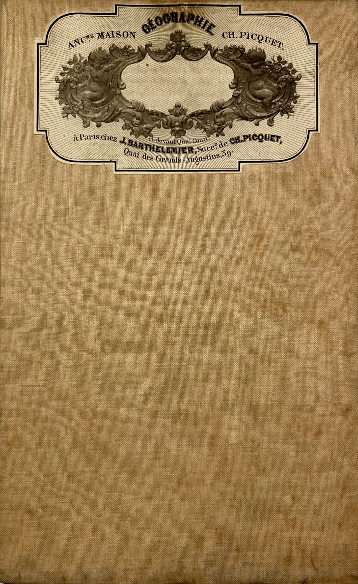 Carte geographique entoilee Indes Britanniques