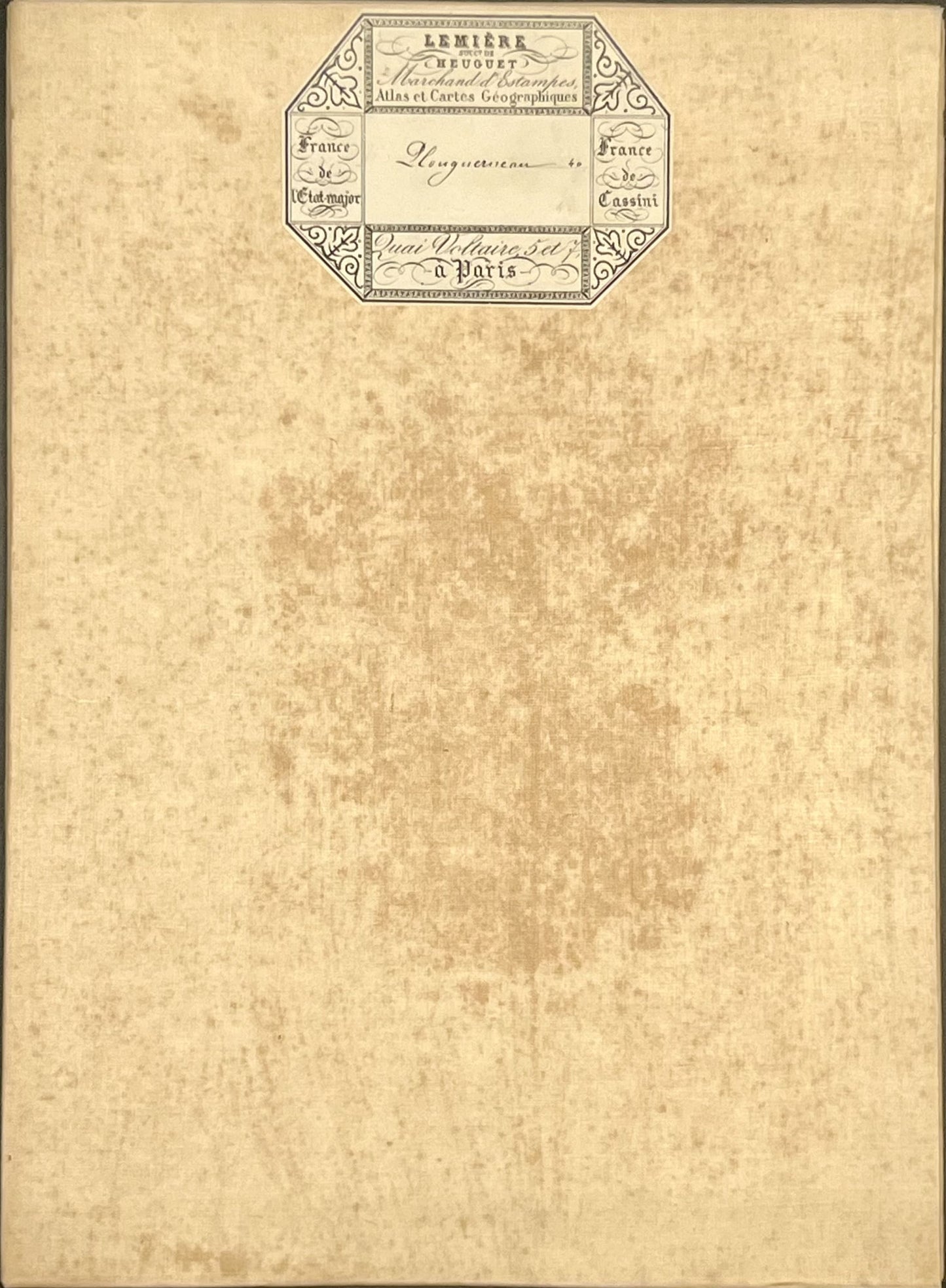 Carte geographique entoilee Plouguerneau