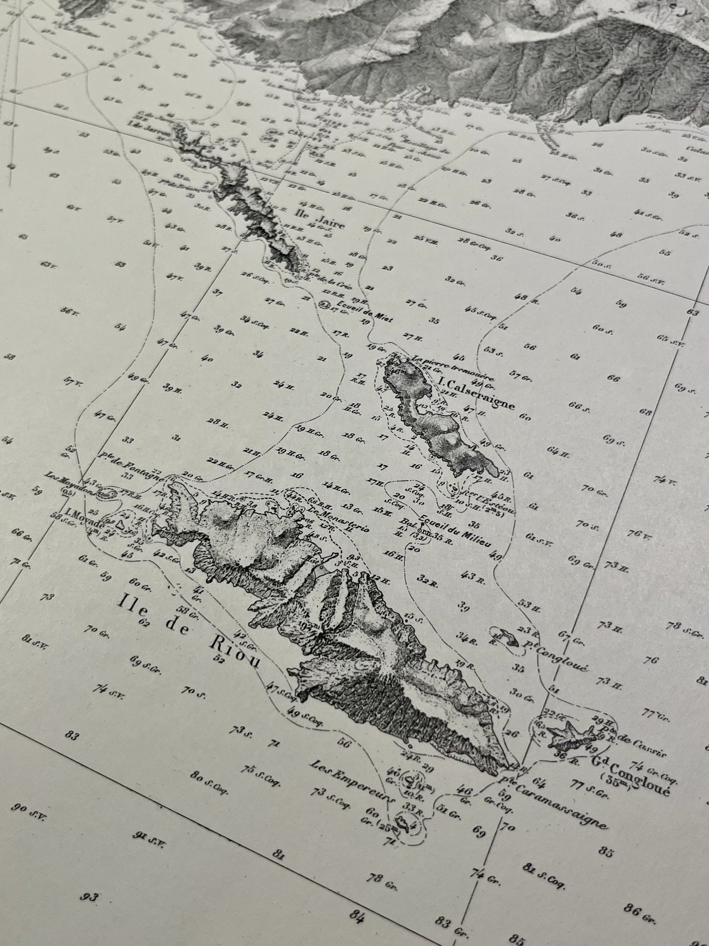 Carte marine ancienne Ile de Riou