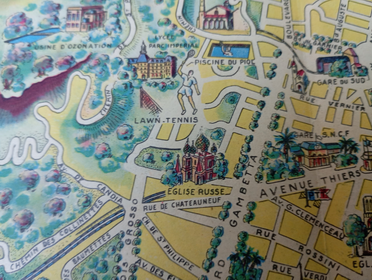 Carte retro de la Baie des Anges par O. Poisson
Carte retro de la Baie des Anges par O. Poisson