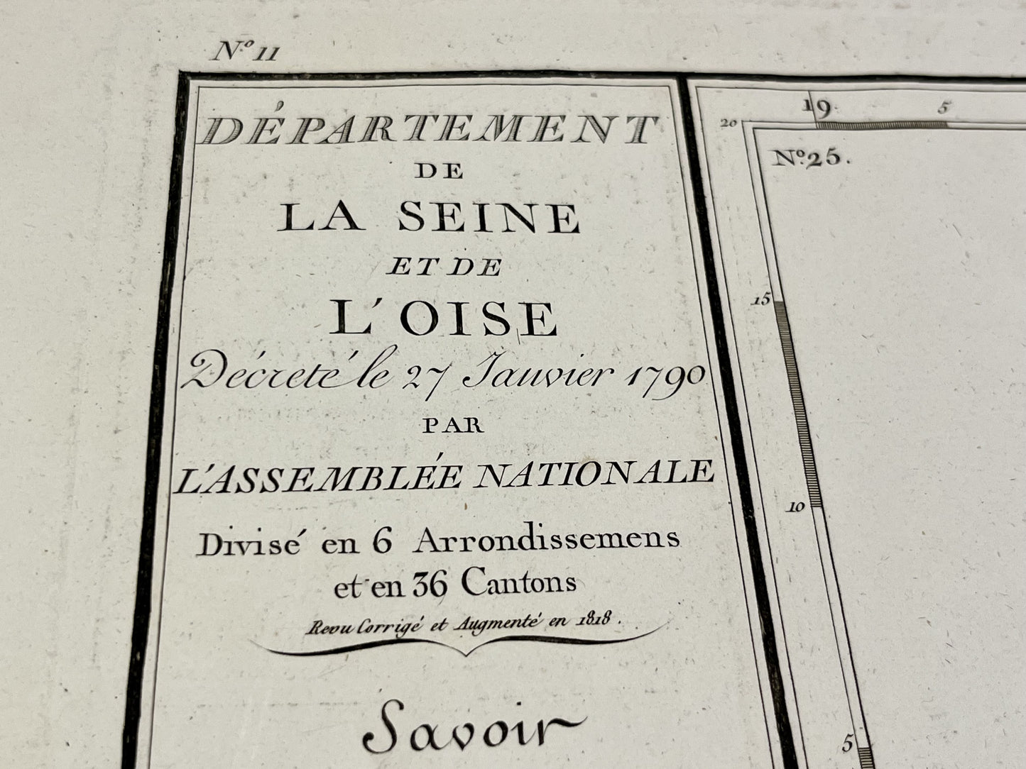 Carte vintage Seine-et-Oise