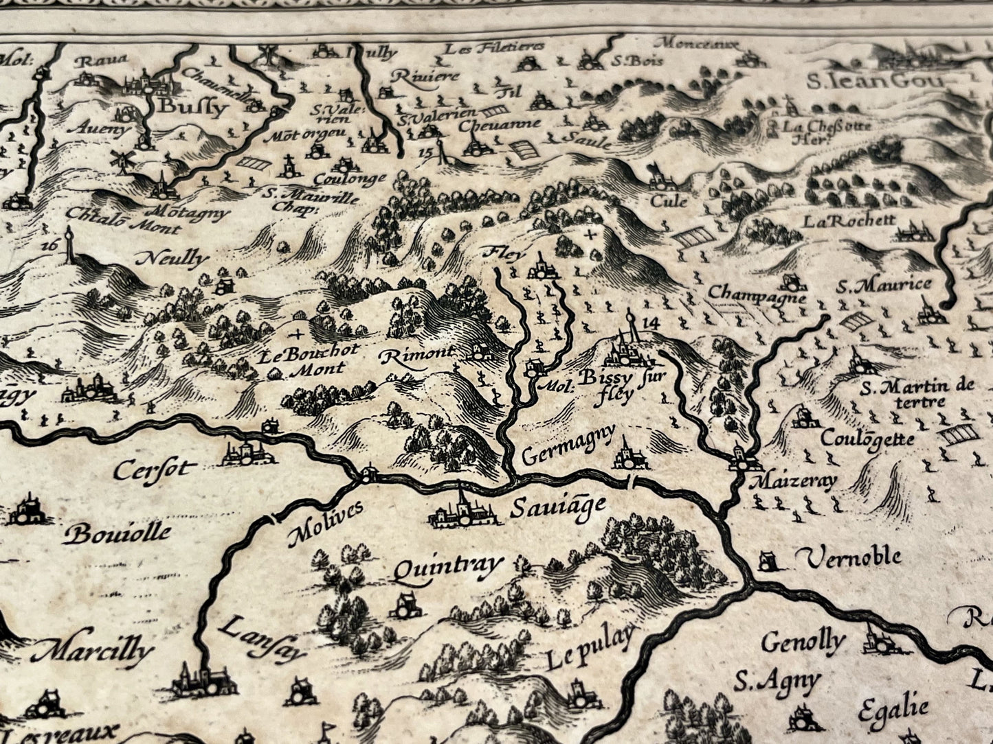 Charolais carte ancienne