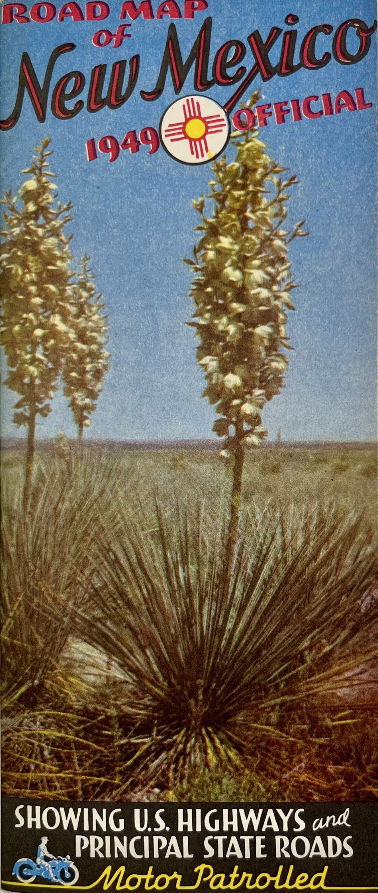 Decoration carte vintage US Nouveau-Mexique