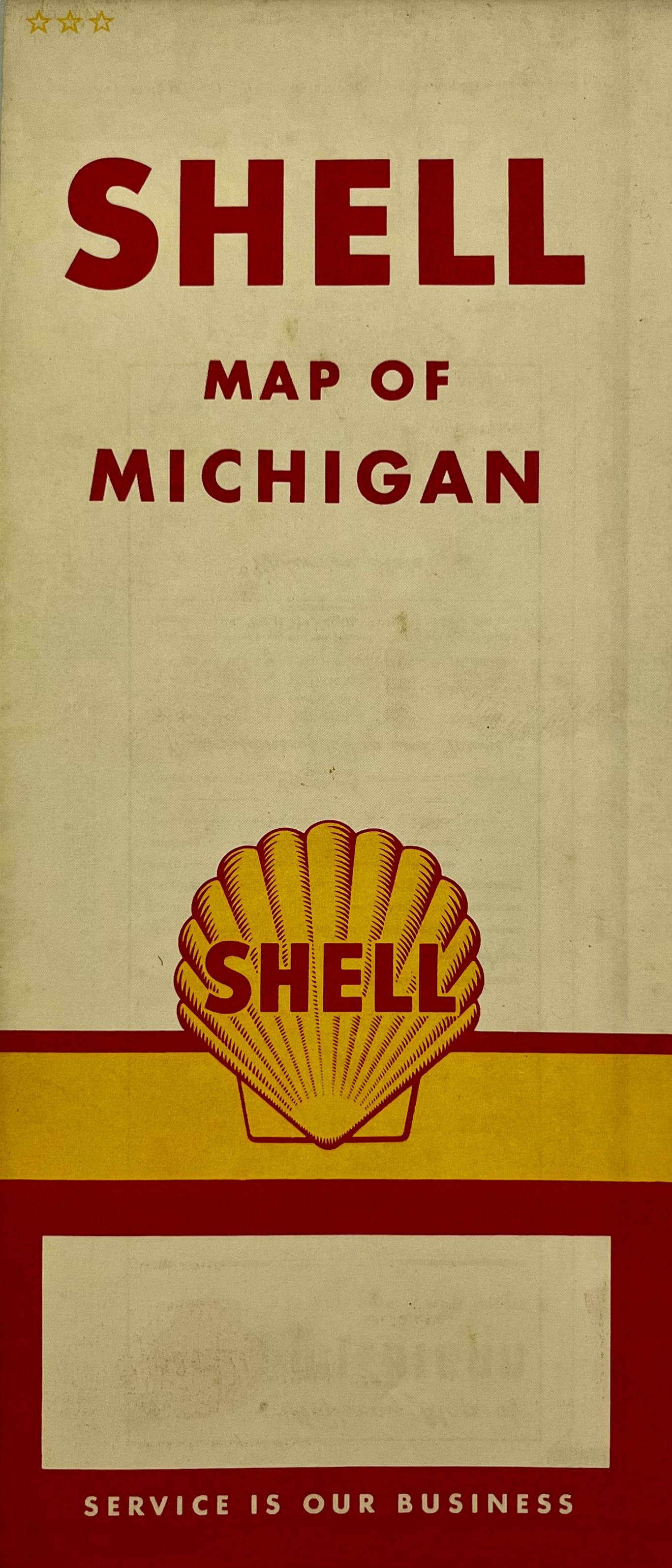 Decoration vintage USA Michigan Shell