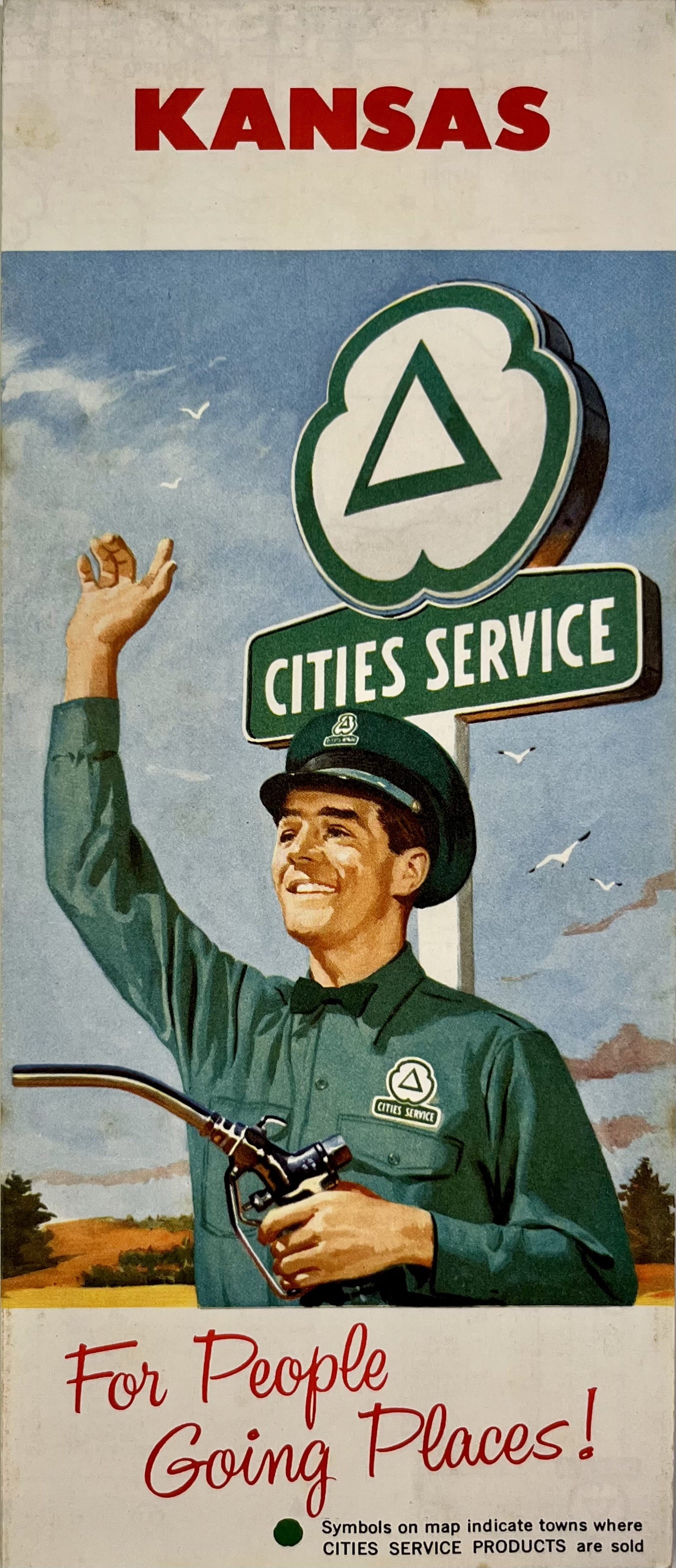 Decoration vintage USA plan Kansas