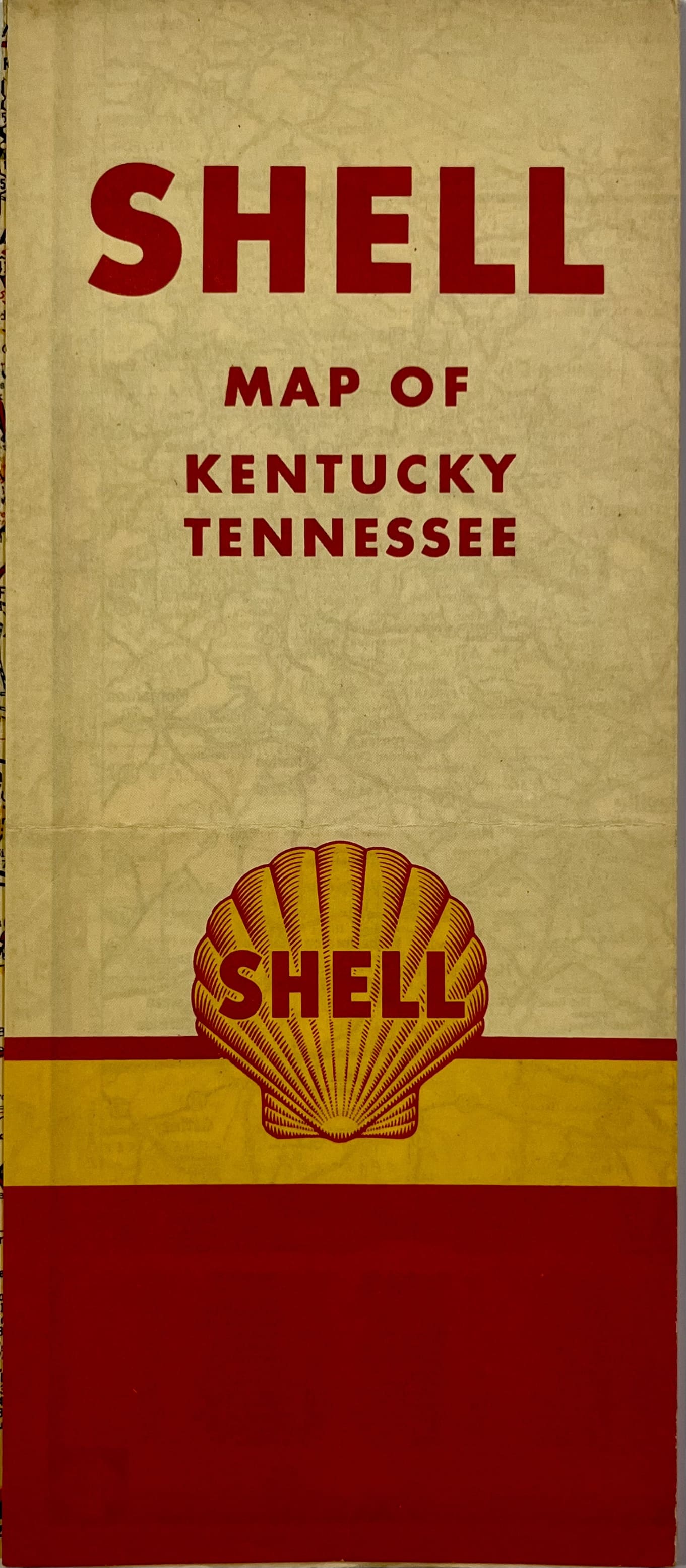 Decoration vintage carte Kentucky Tennesse USA