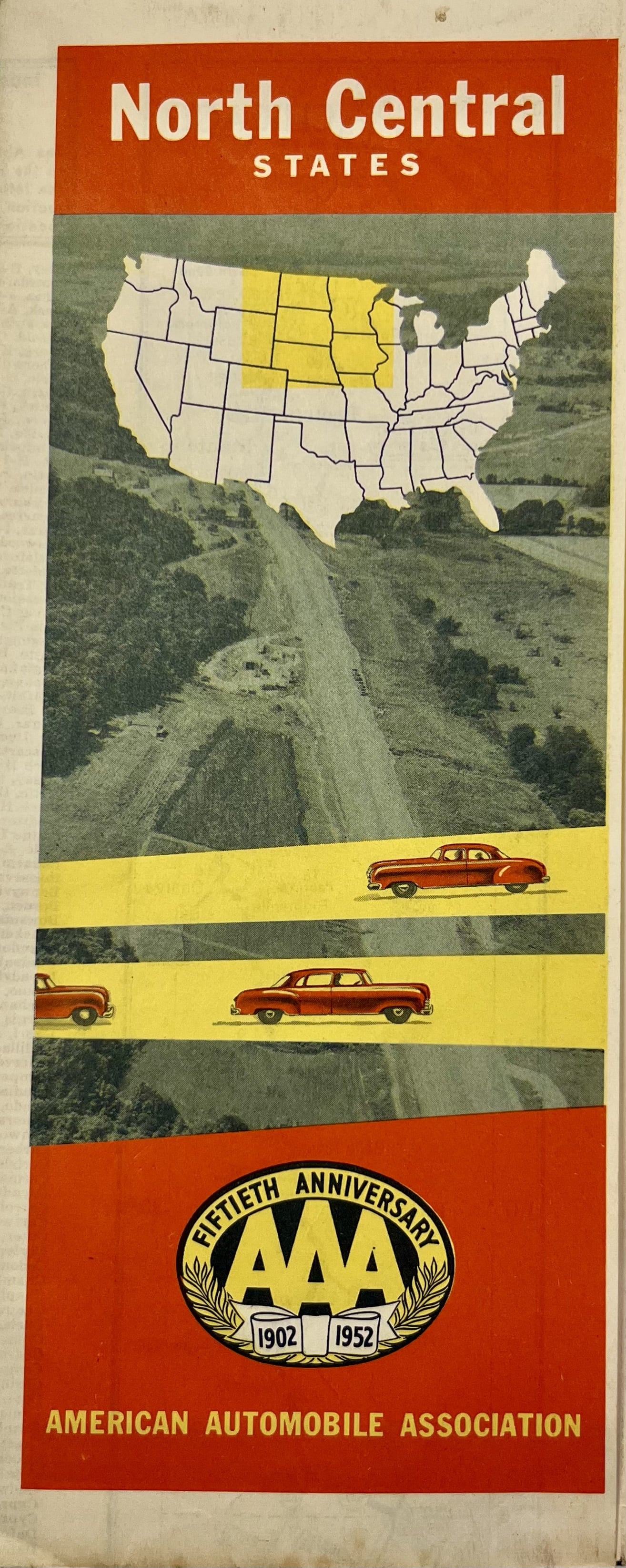Decoration vintage carte USA central Nord