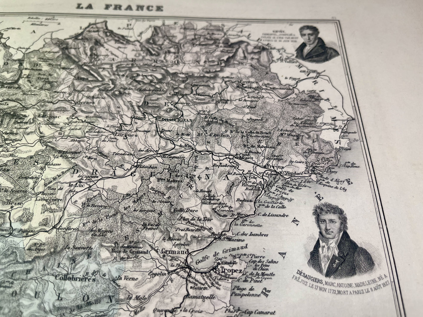 Carte du Var avec villes et villages