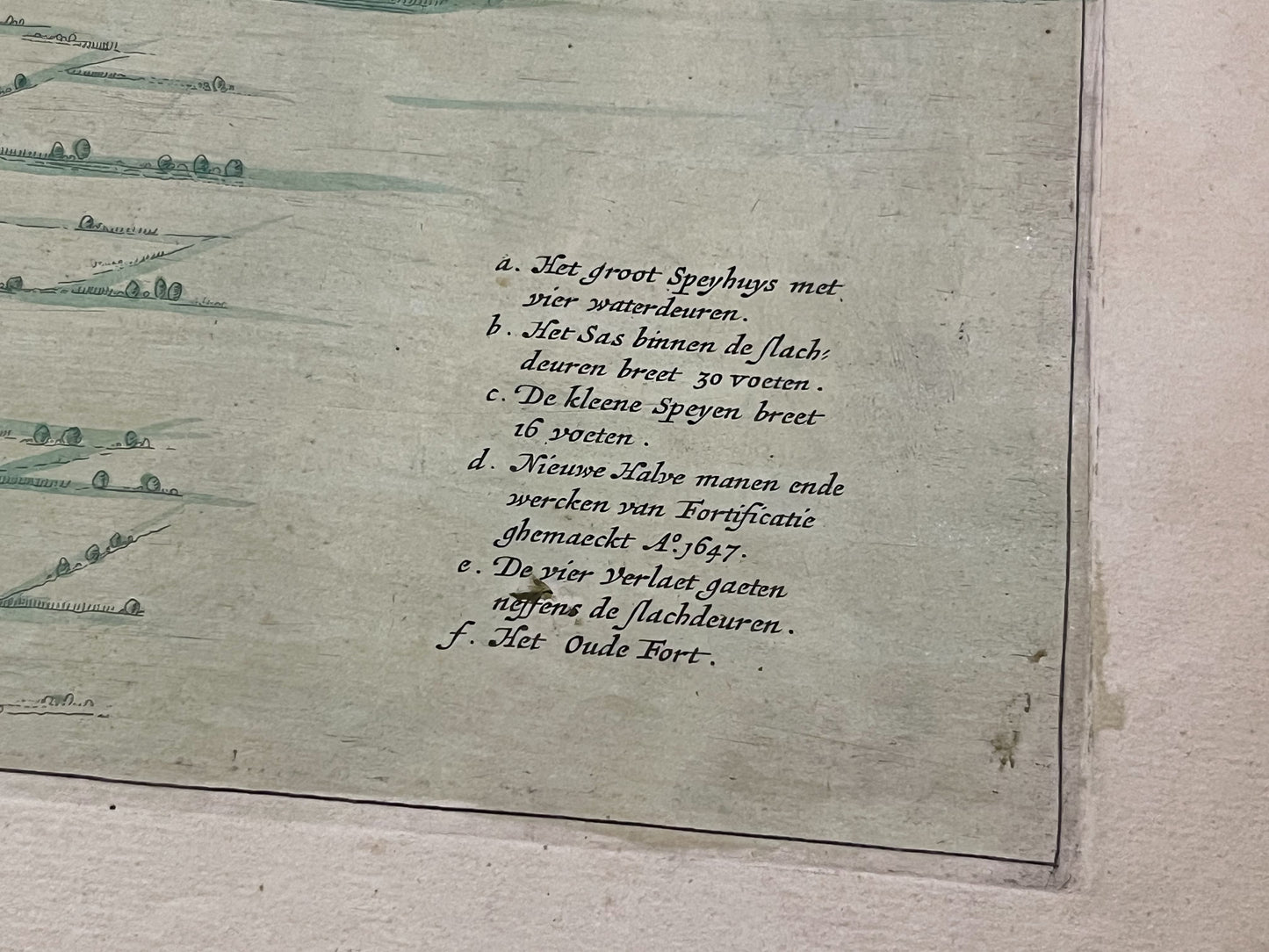 Legende carte ancienne Passendale