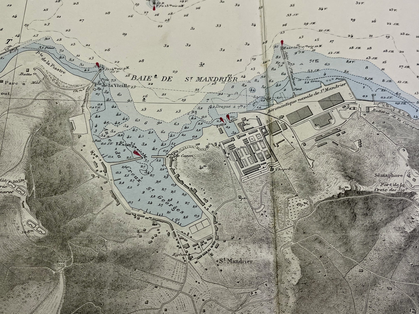 Plan ancien Rade de Toulon