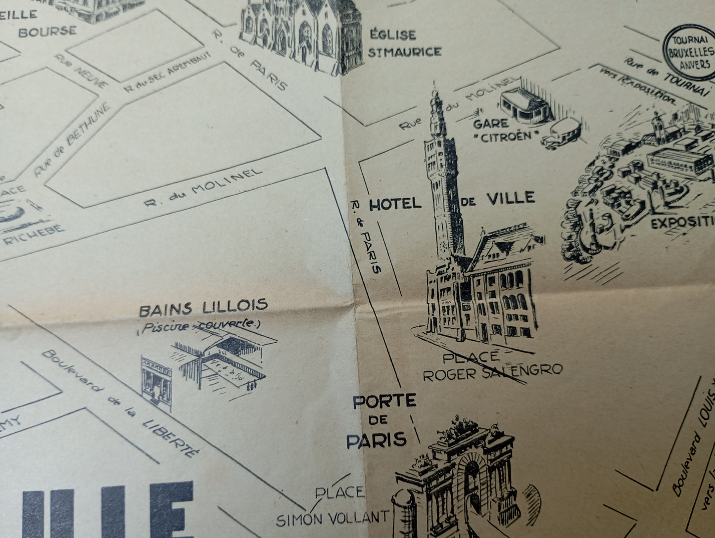 Plan touristique de Lille