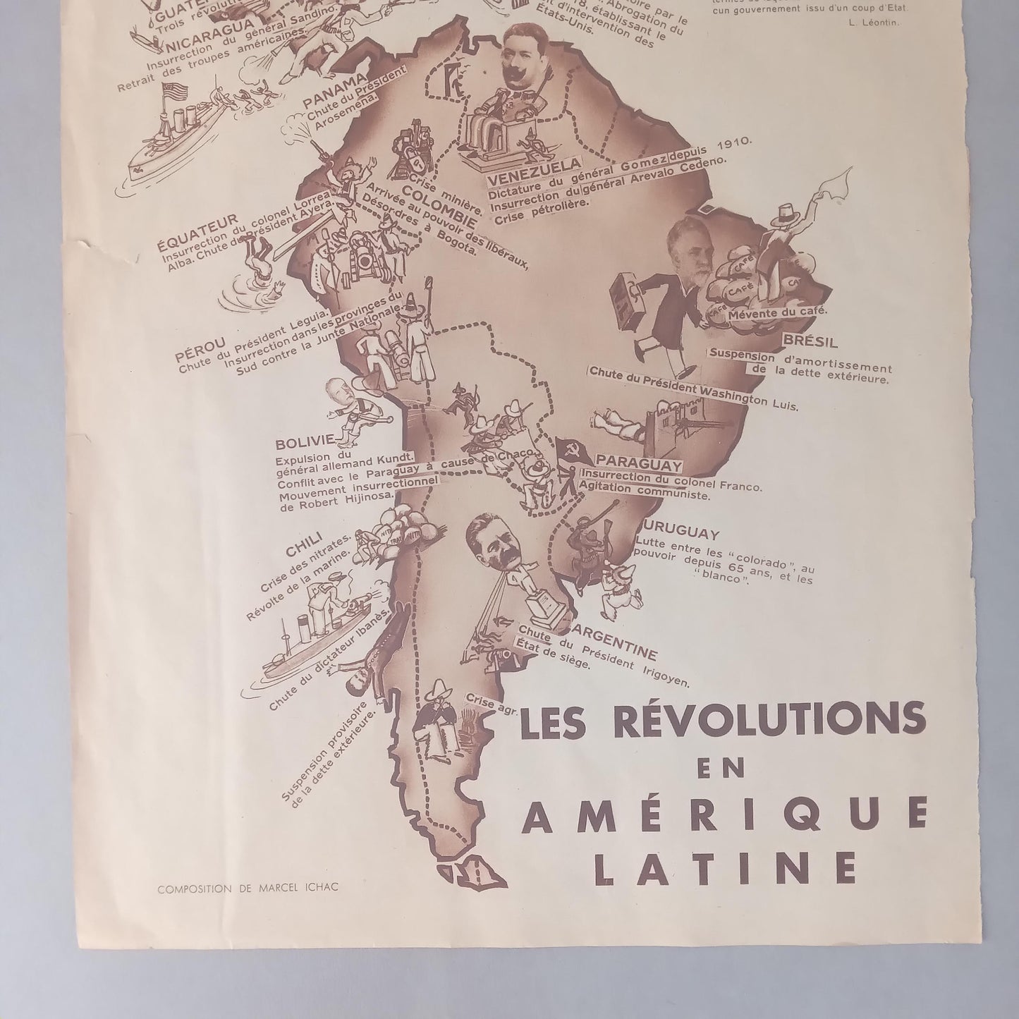 Affiche Amérique latine et du sud