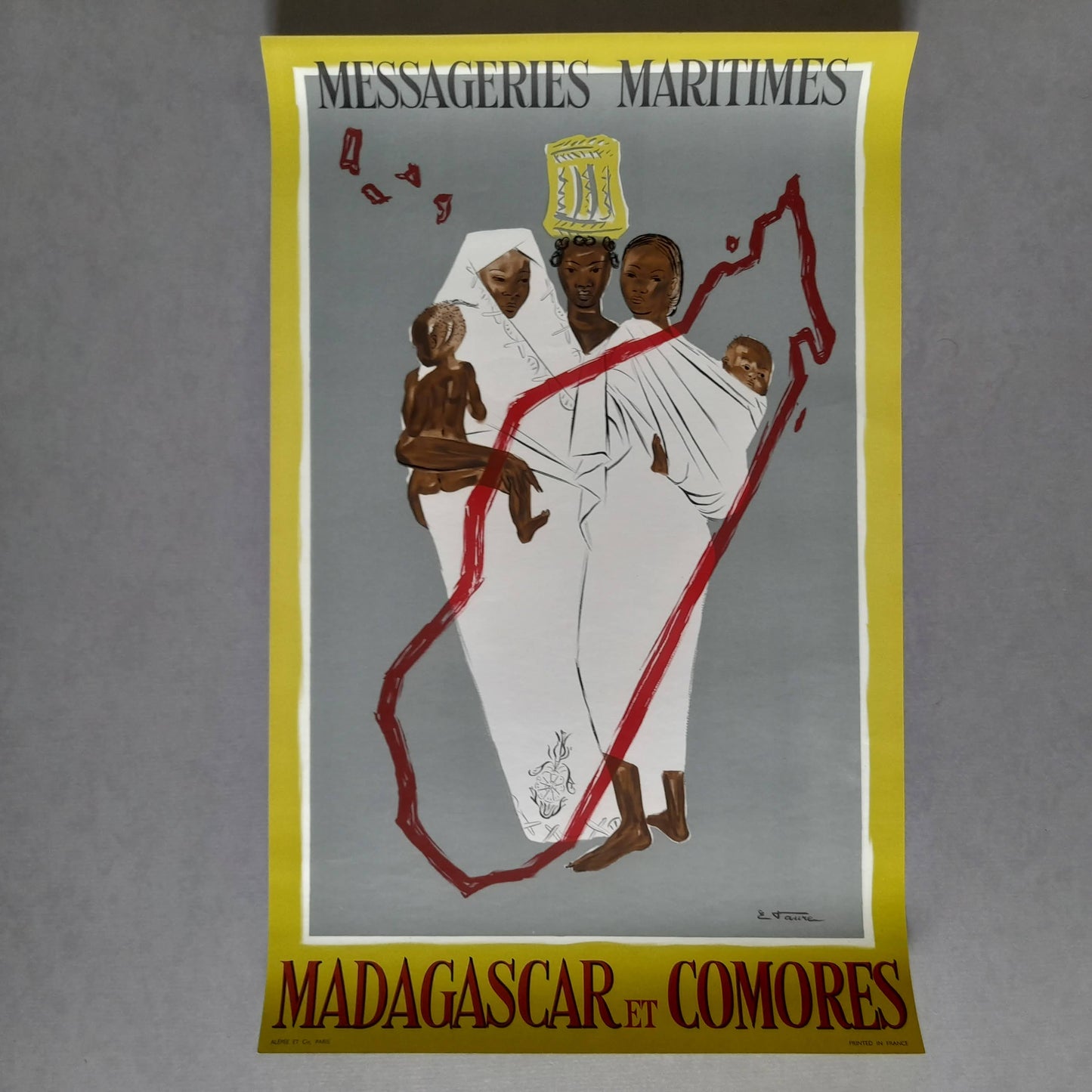 affiche touristique Madagascar et Comores