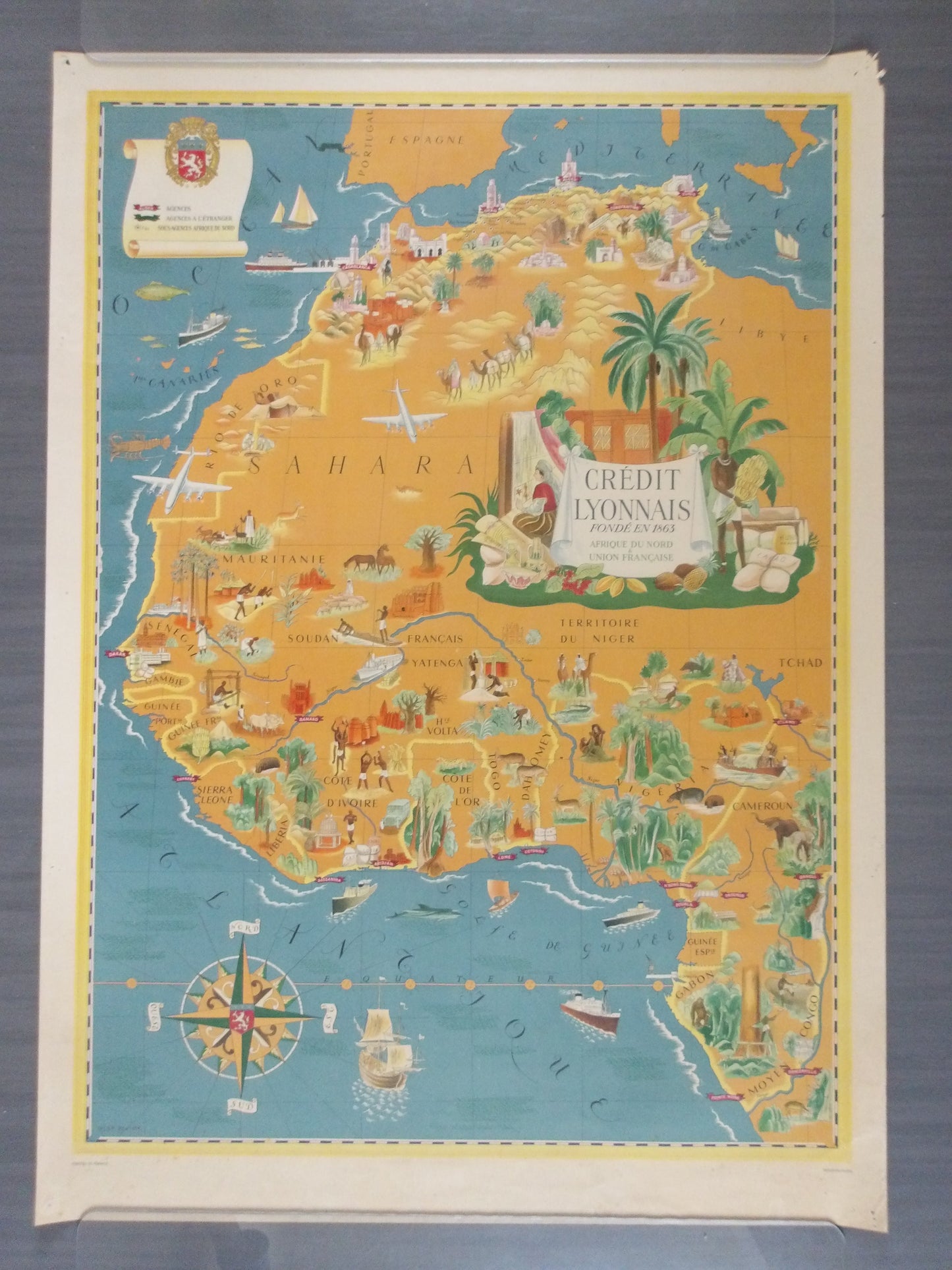 carte picturale afrique lucien boucher