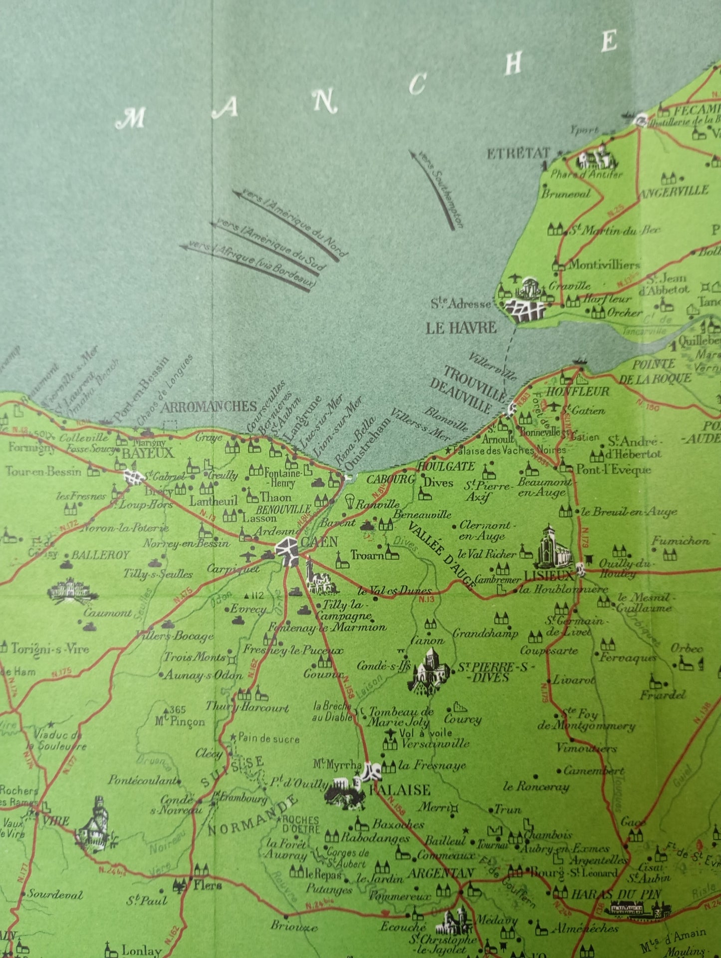 carte picturale normandie