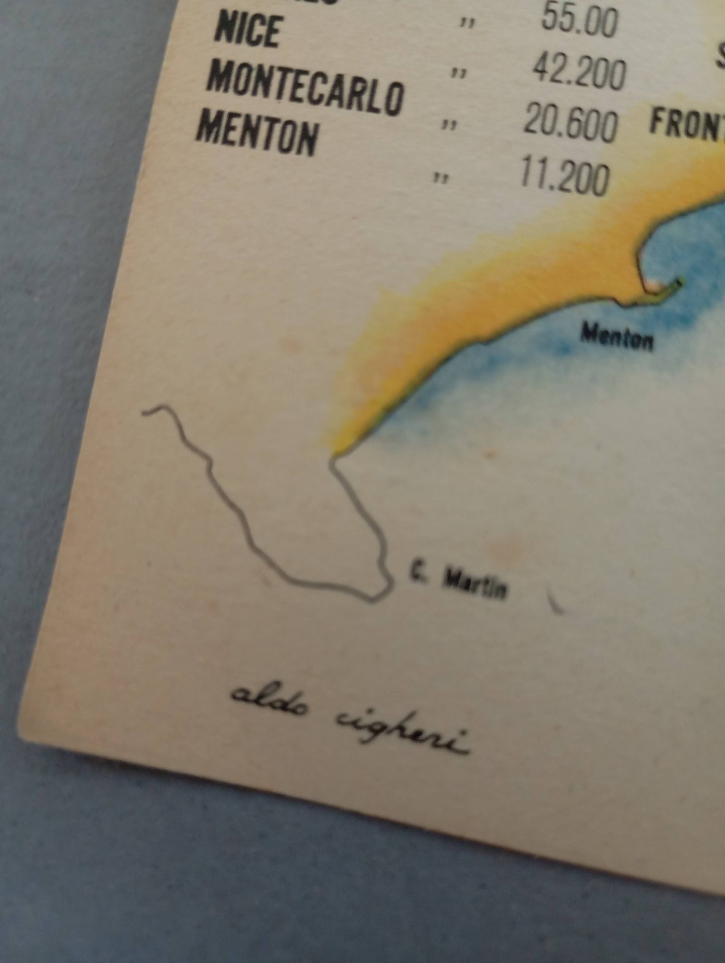 carte vintage Riviera dei Fiori