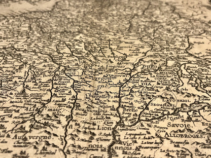 16th century map of France