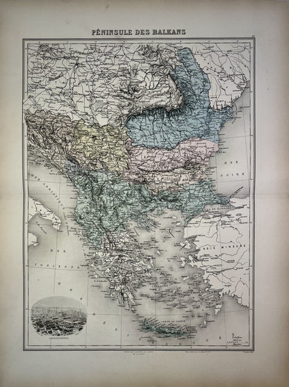 Acat carte ancienne Peninsule Balkans