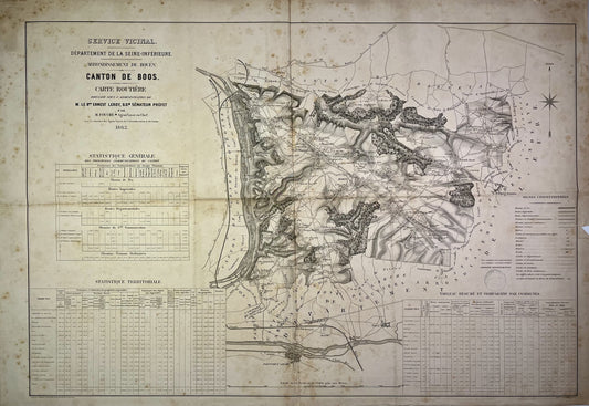 Achat carte ancienne de Boos, Seine-Maritime
