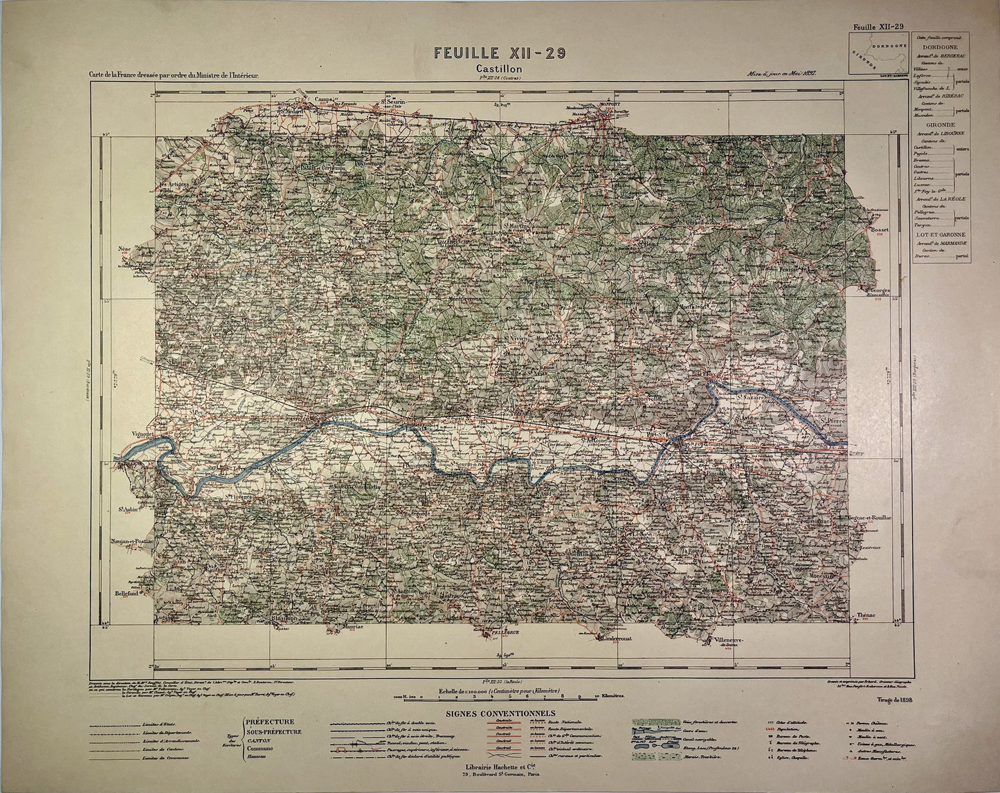 Achat carte ancienne de Castillon-la-Bataille