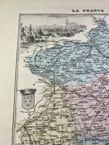 Achat carte du département de l'Eure-et-Loir