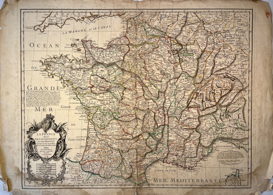 Achat carte ancienne de la France