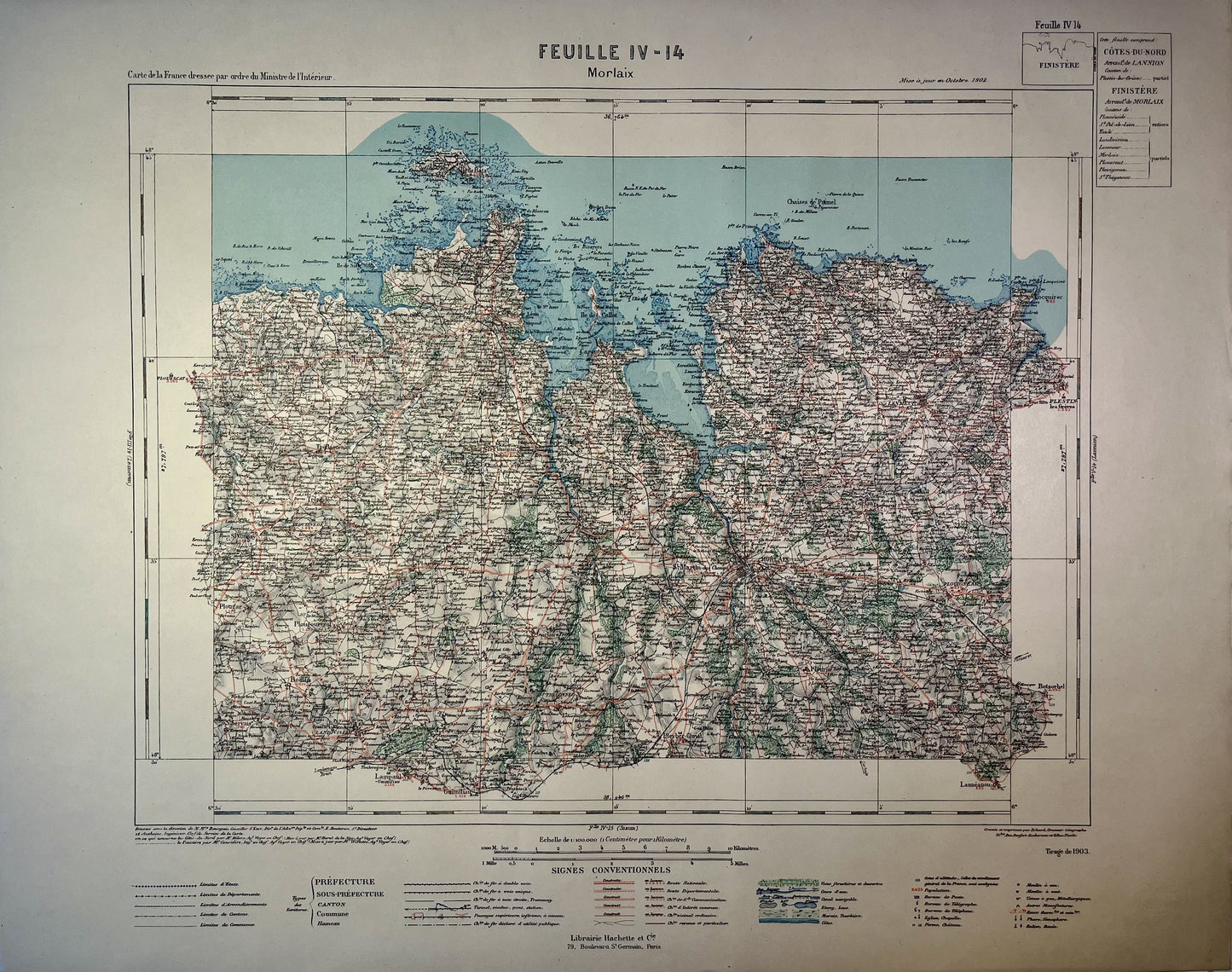 Achat carte ancienne de Morlaix