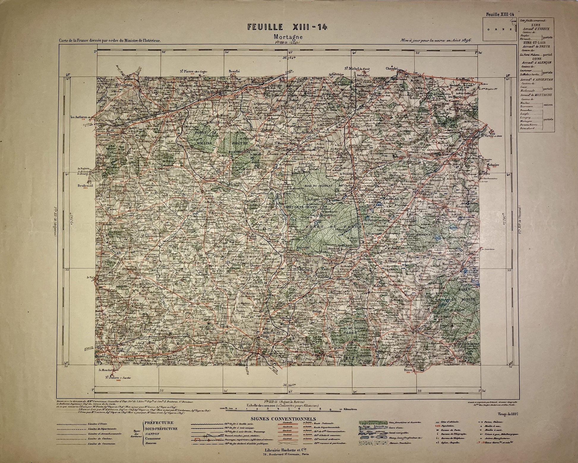 Achat carte ancienne de Mortagne-au-Perche