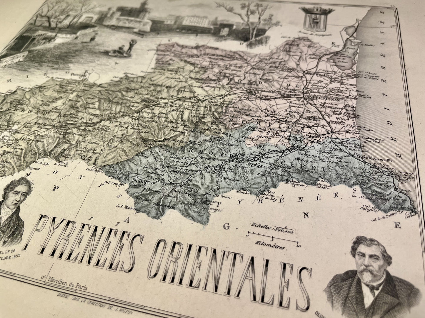 Achat carte du département des Pyrénées-Orientales