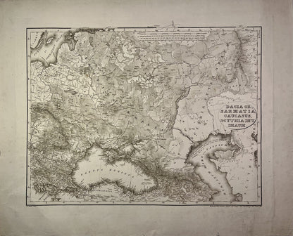 Achat carte ancienne de la Russie d'Europe Antique