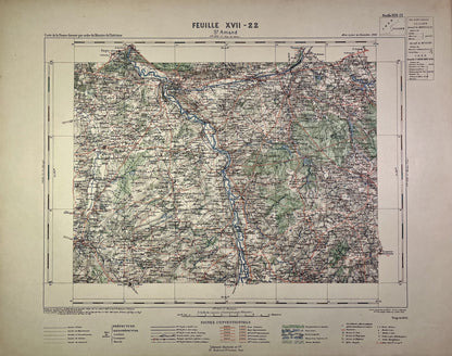 Achat carte ancienne de Saint-Amand-Montrond, Cher, Allier