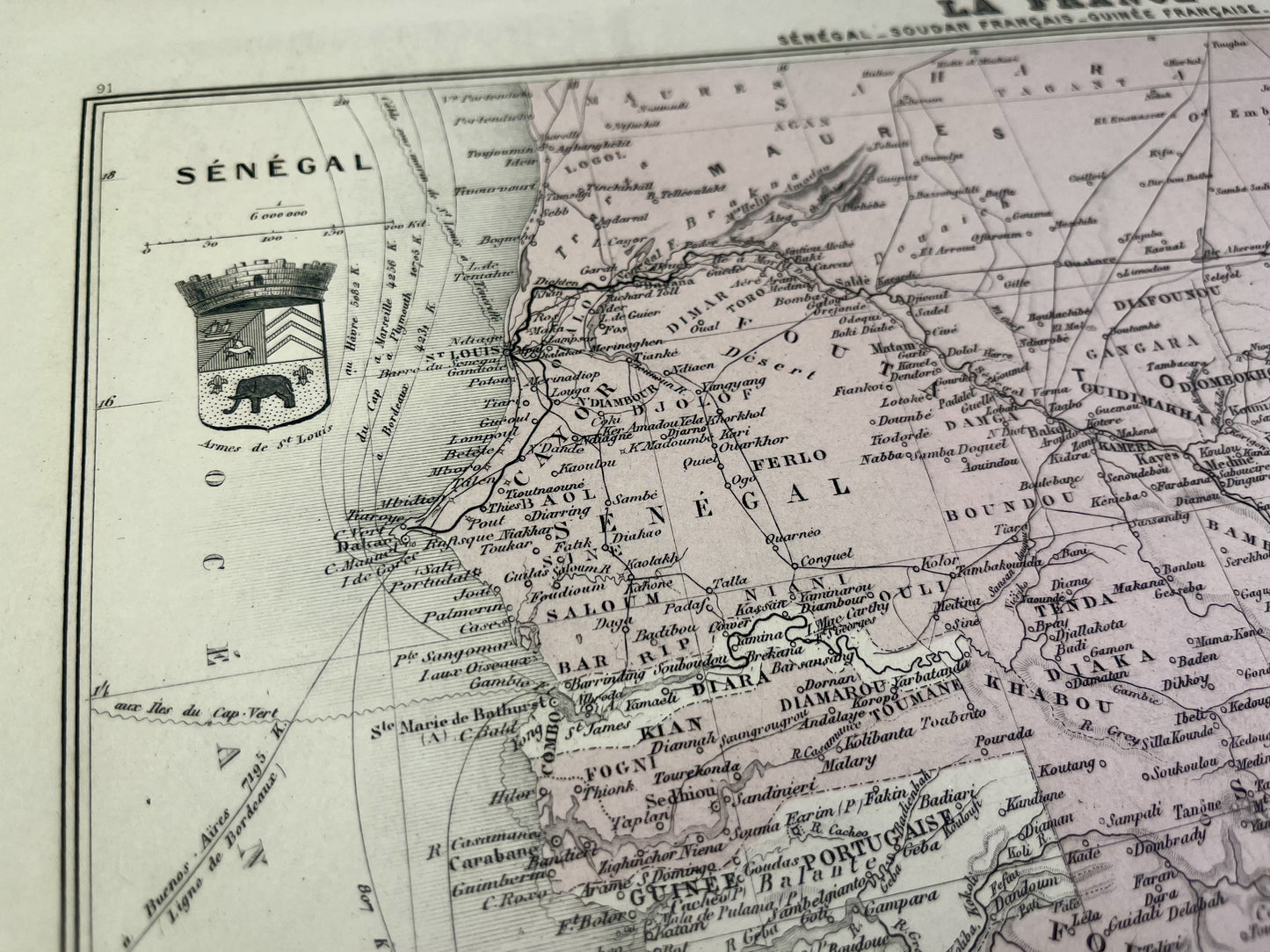 Achat carte du Sénégal