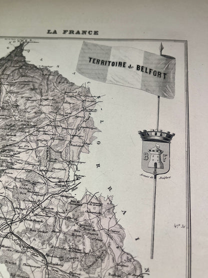 Achat carte du département du Territoire de Belfort